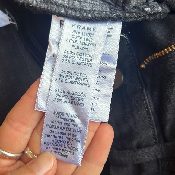 Frame black le skinny de Jeanne 🖤 sz 25 - Picture 6 of 7